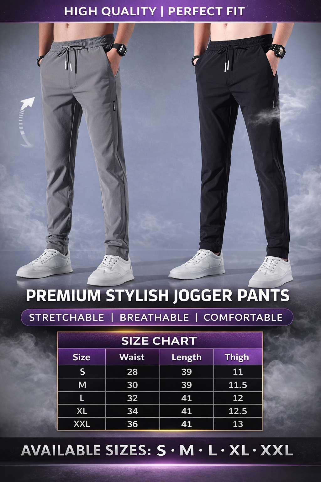 Men's NS Lycra Track Pants- Pack of 2